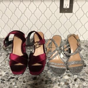 Two for one- Target sandals new with tag one is Mossimo the other A New Day